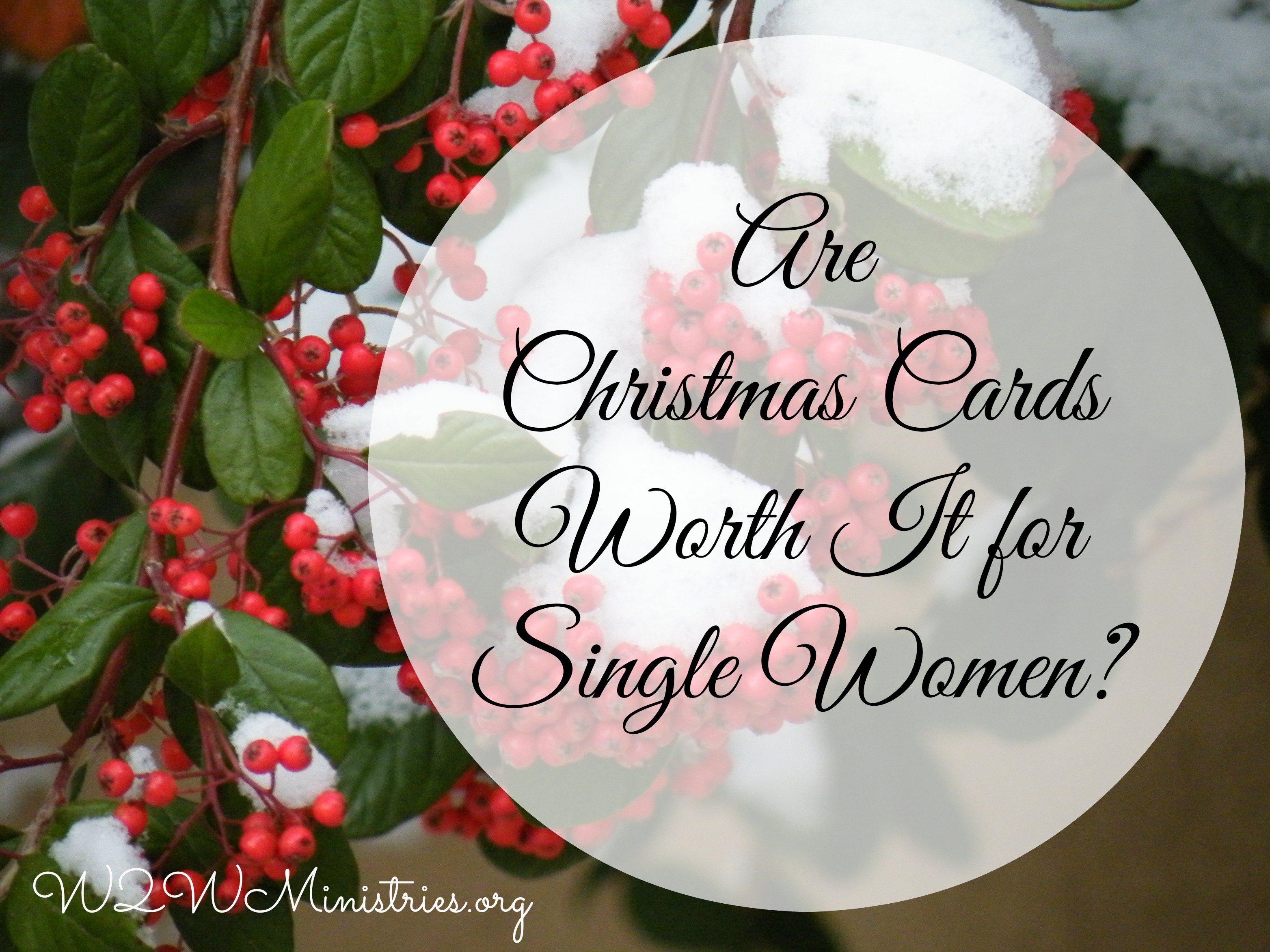 Are Christmas Cards Worth It for Single Women