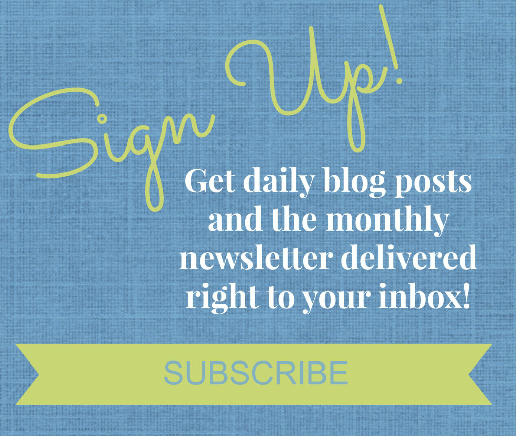 Sign Up Box for Blog