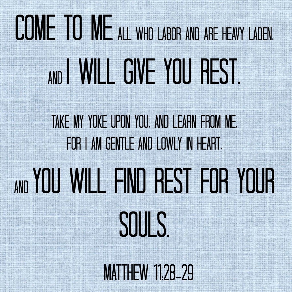 Matthew 11 28-29