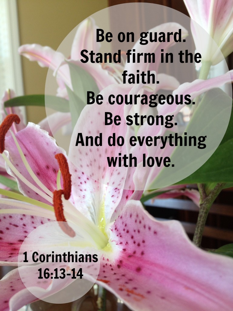1 Corinthians 16-13-14